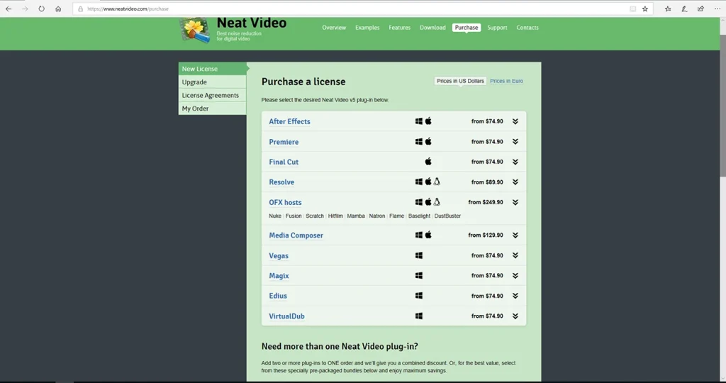 Neat Video v5 購入方法