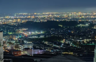 八木山動物公園駅から眺める夜景