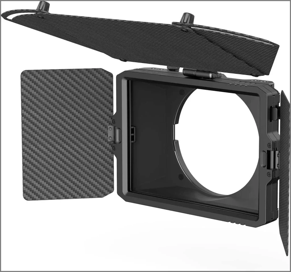 SmallRig miniマットボックス ミラーレスデジタル一眼カメラ用 4 x 5.65インチフィルタートレイと67mm/72mm/77mm/82mm-95mmアダプターリング付き - 3680