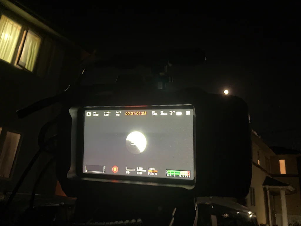 BMPCC6Kでの皆既月食と天王星食の撮影風景
