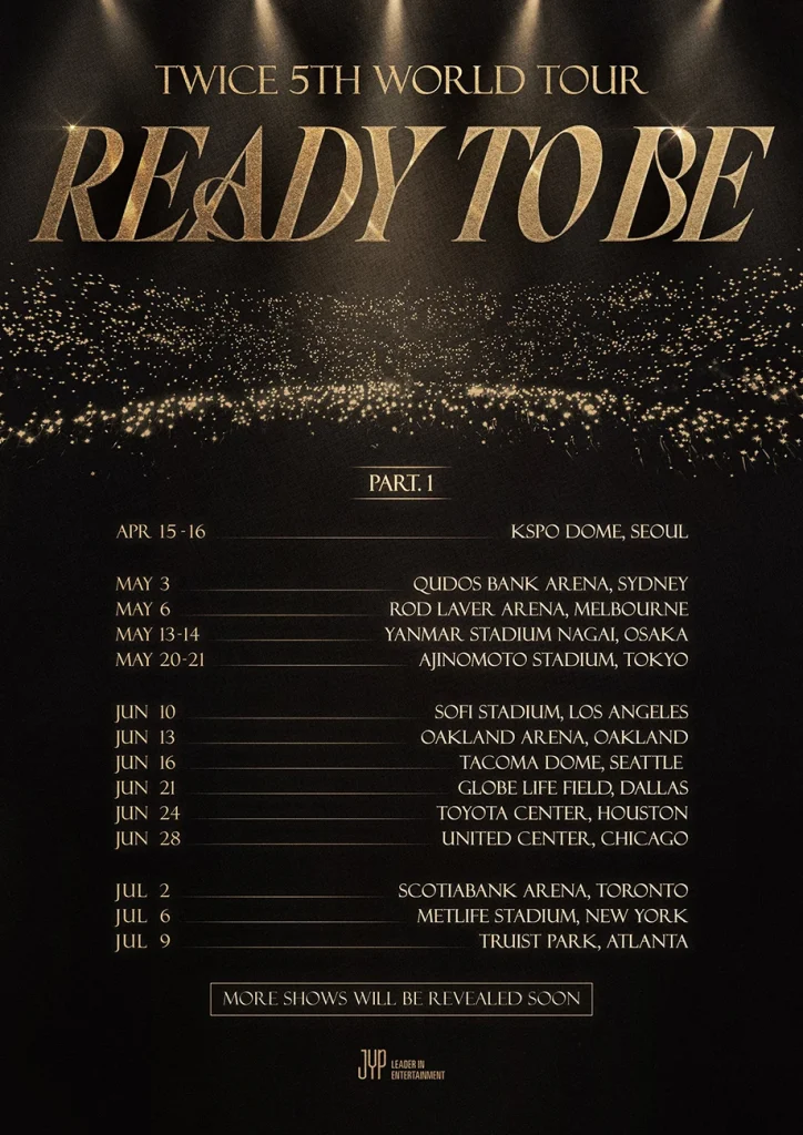 TWICE 日本初のスタジアムライブ -TWICE 5TH WORLD TOUR ‘READY TO BE’- 開催決定!!