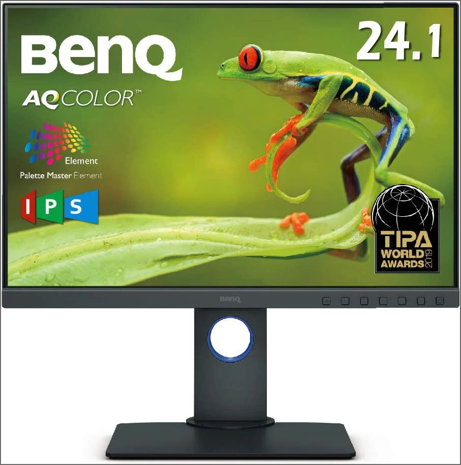  BenQ SW240 カラーマネジメントモニター (24.1インチ/WUXGA 1920 x1200/IPS/16:10/AdobeRGB 99%/DCI-P3 95%/HWキャリブレーション対応/AdobeRGB/写真編集用)